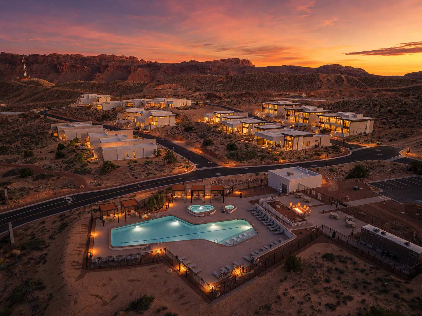 Pool at Sunset